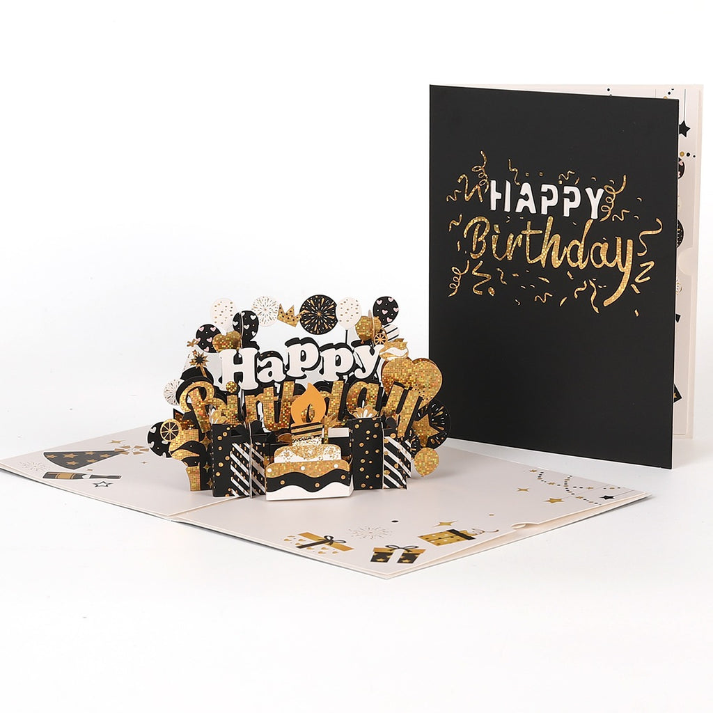 Birthday Cake & Balloon Pop Up Card
