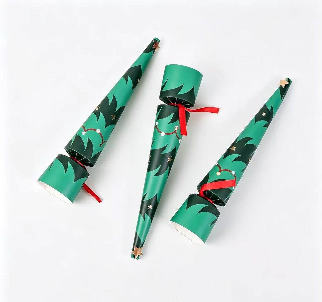 Christmas Tree Crackers – Set of 8