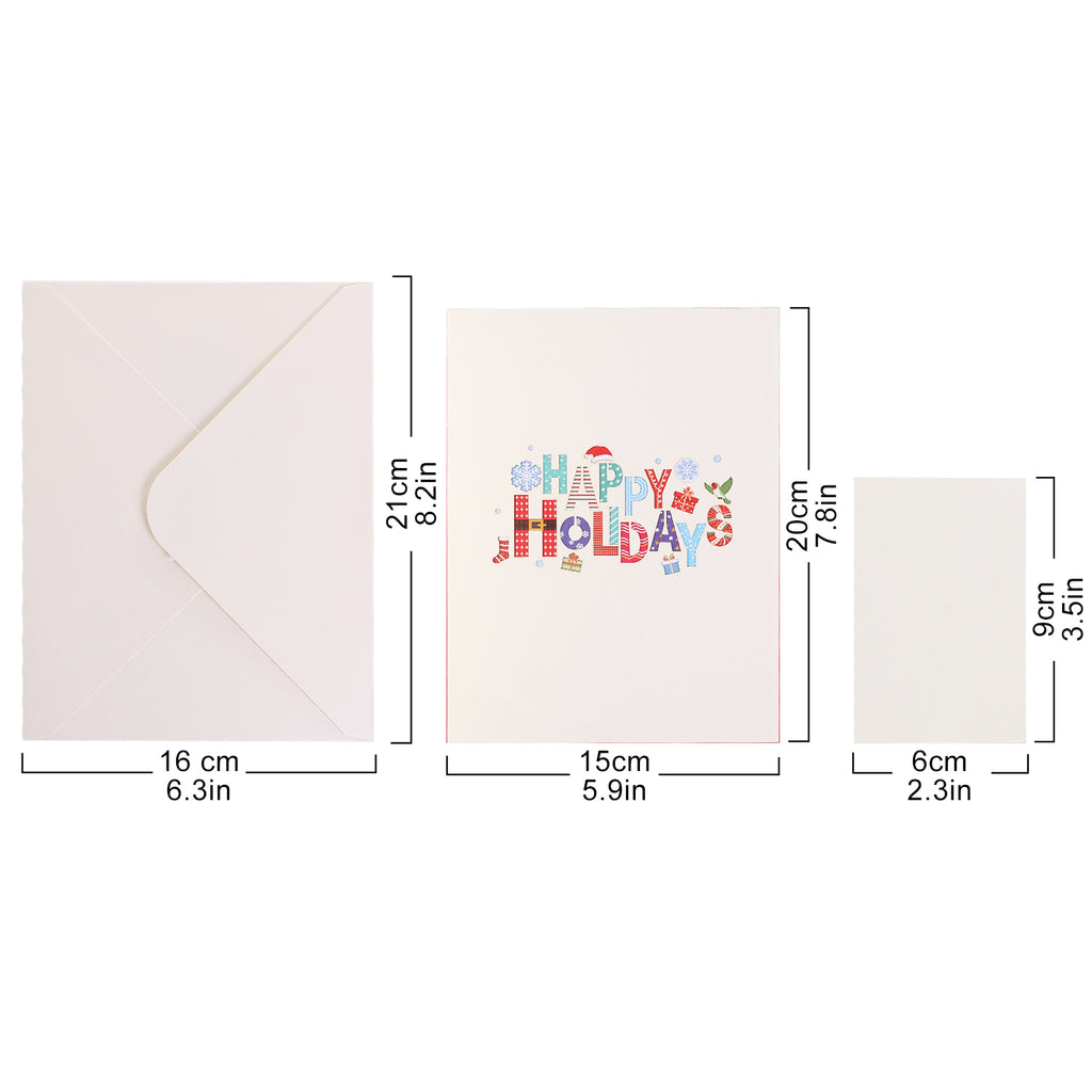 Happy Holidays Pop up Card