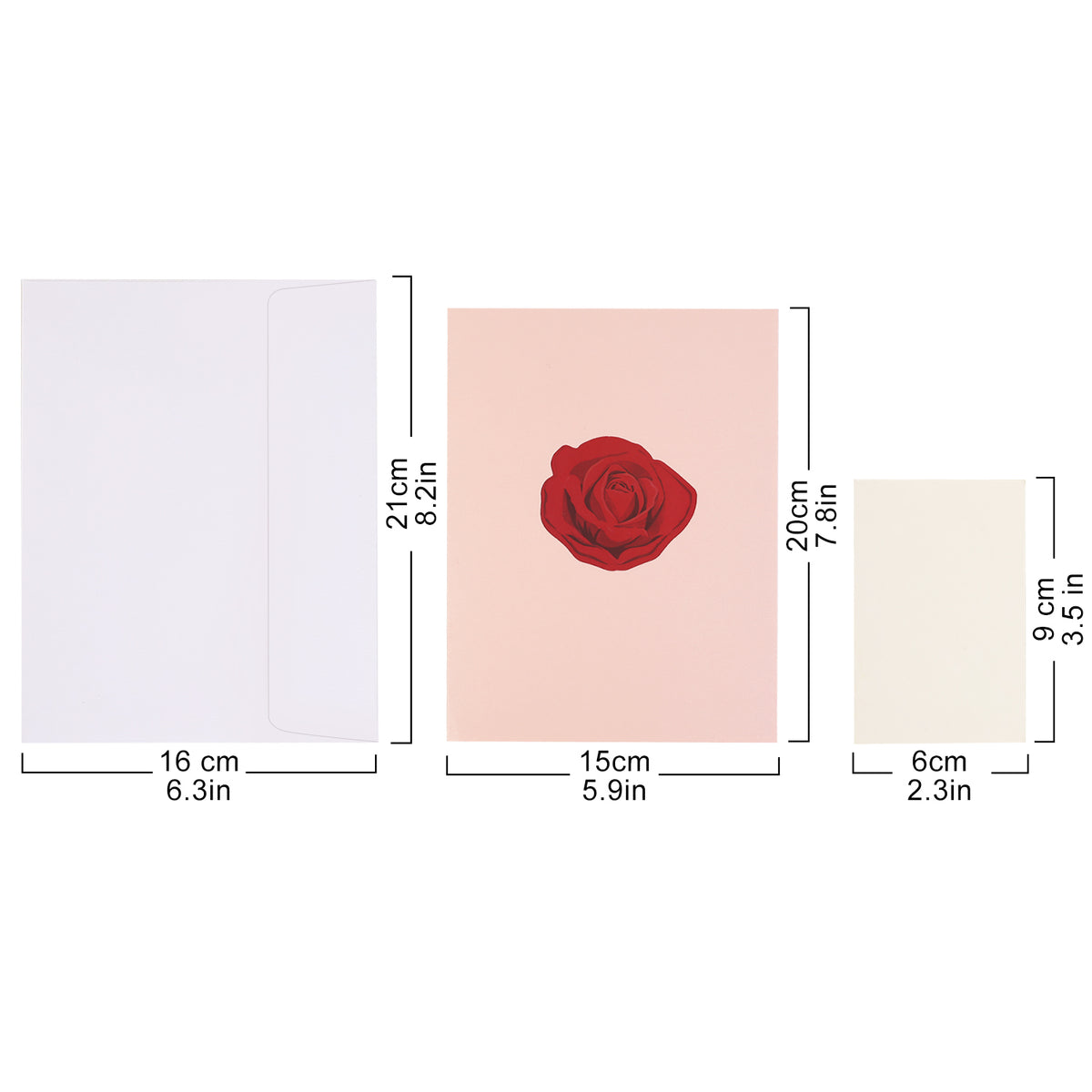 Love You Red Roses Pop Up Card