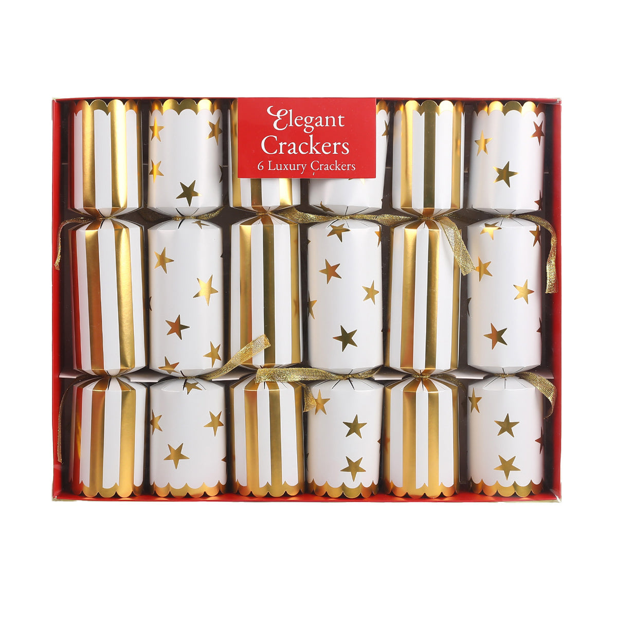Elegant Christmas Crackers 12in - Set of 6