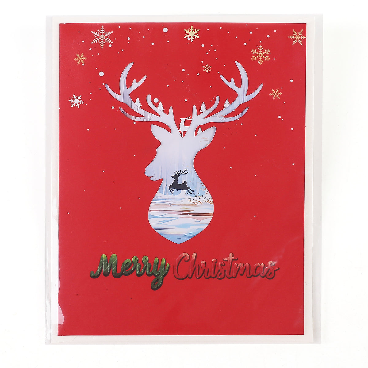 Christmas Reindeer Pop up Card