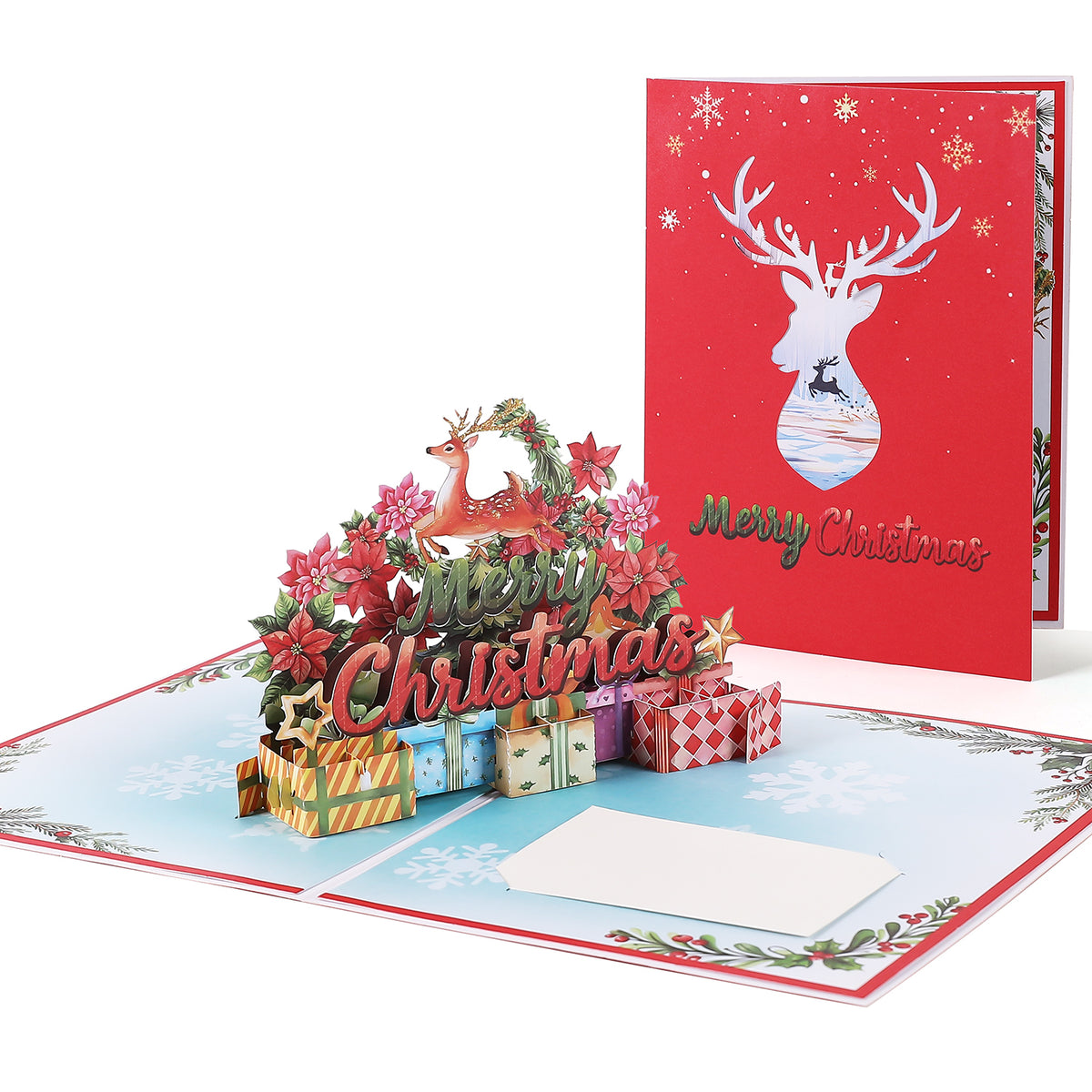 Christmas Reindeer Pop up Card