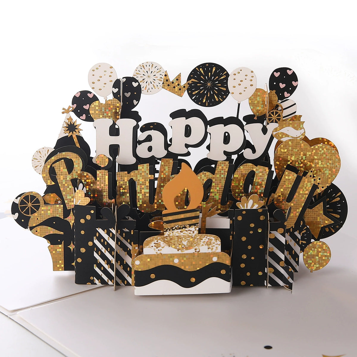 Birthday Cake & Balloon Pop-Up Card