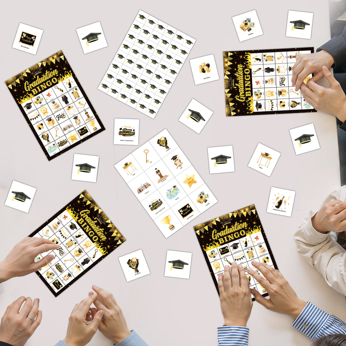 Graduation Bingo Game Card Set