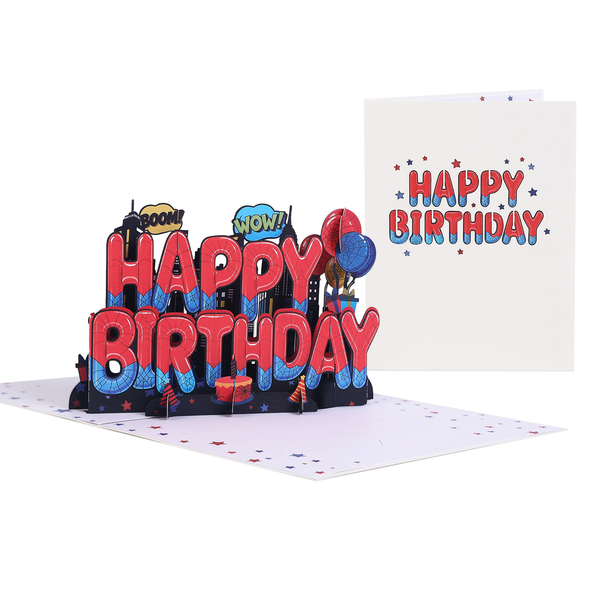 Superhero 3D Pop-Up Birthday Card