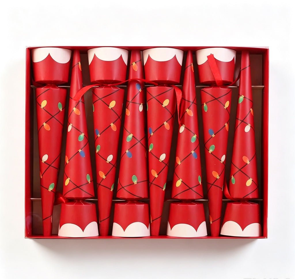 Christmas Light Bulb Crackers – Set of 8