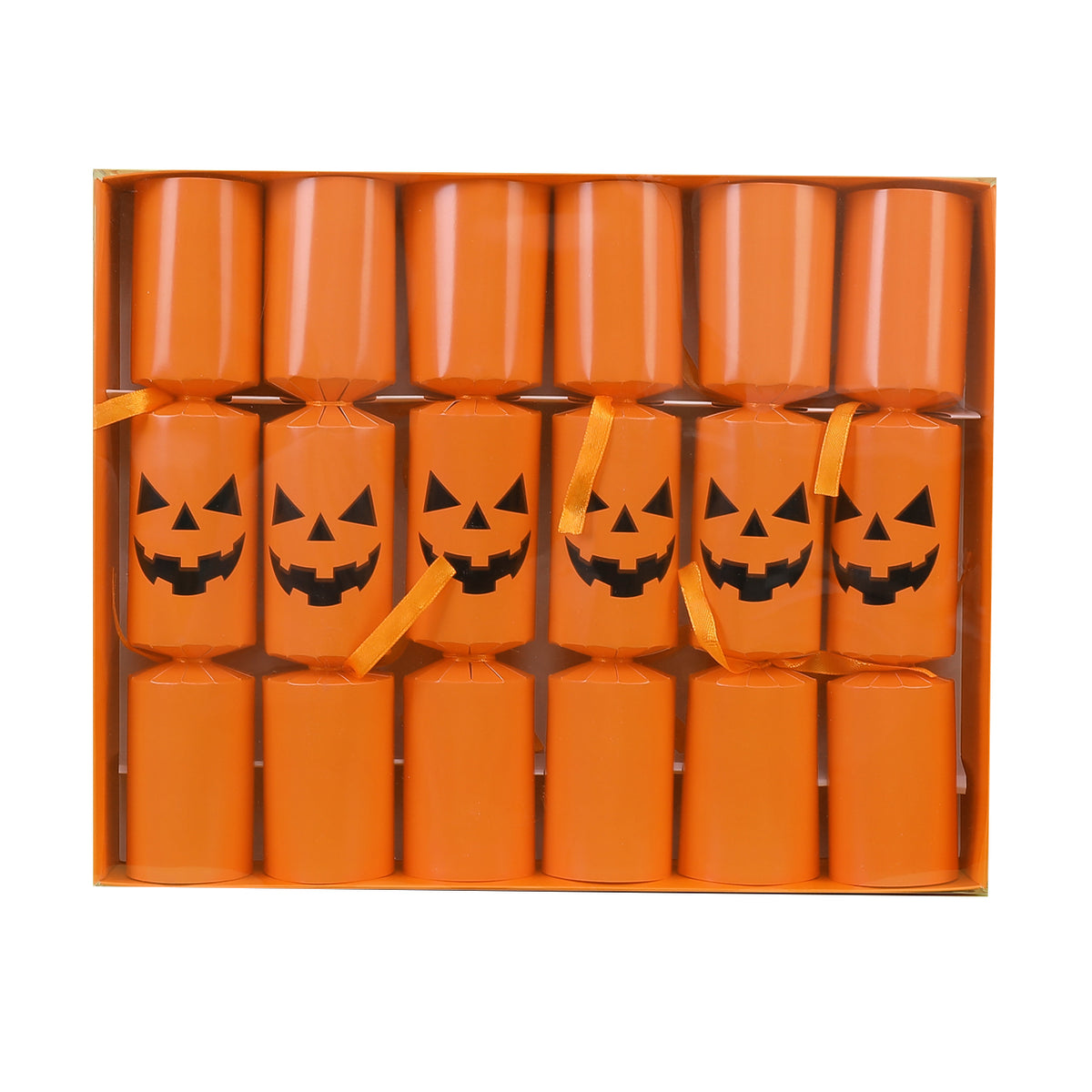 Halloween Pumpkin Crackers – Set of 6