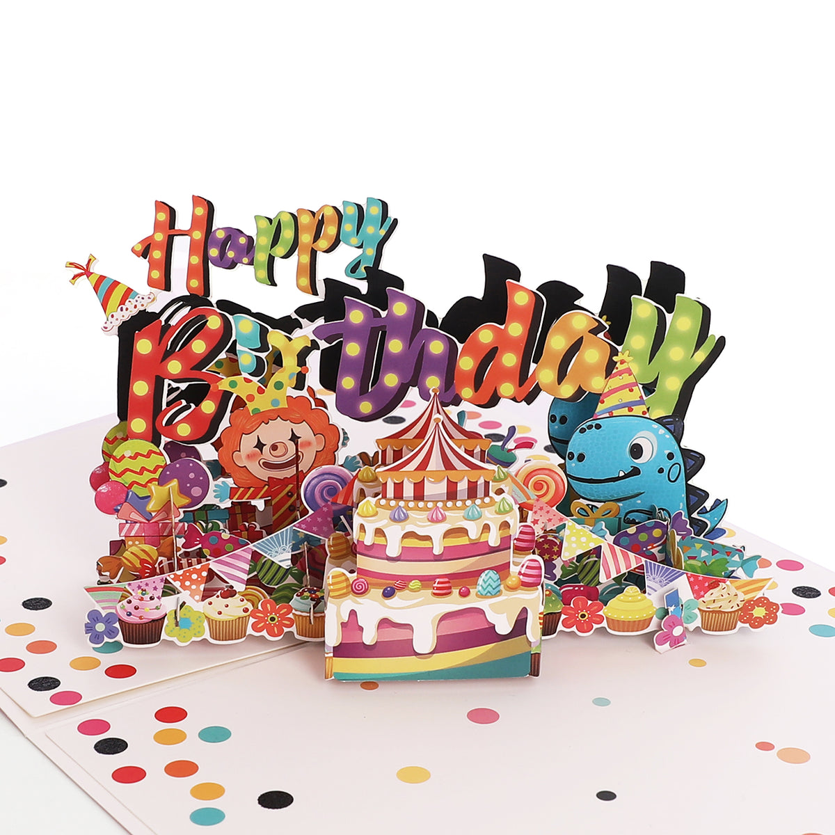 Happy Birthday Confetti Pop-Up Card