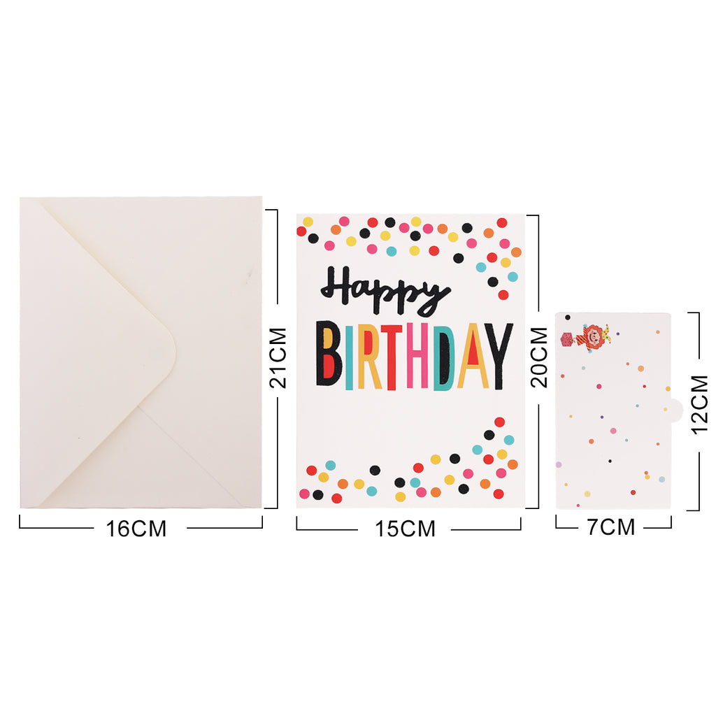 Happy Birthday Confetti Pop Up Card