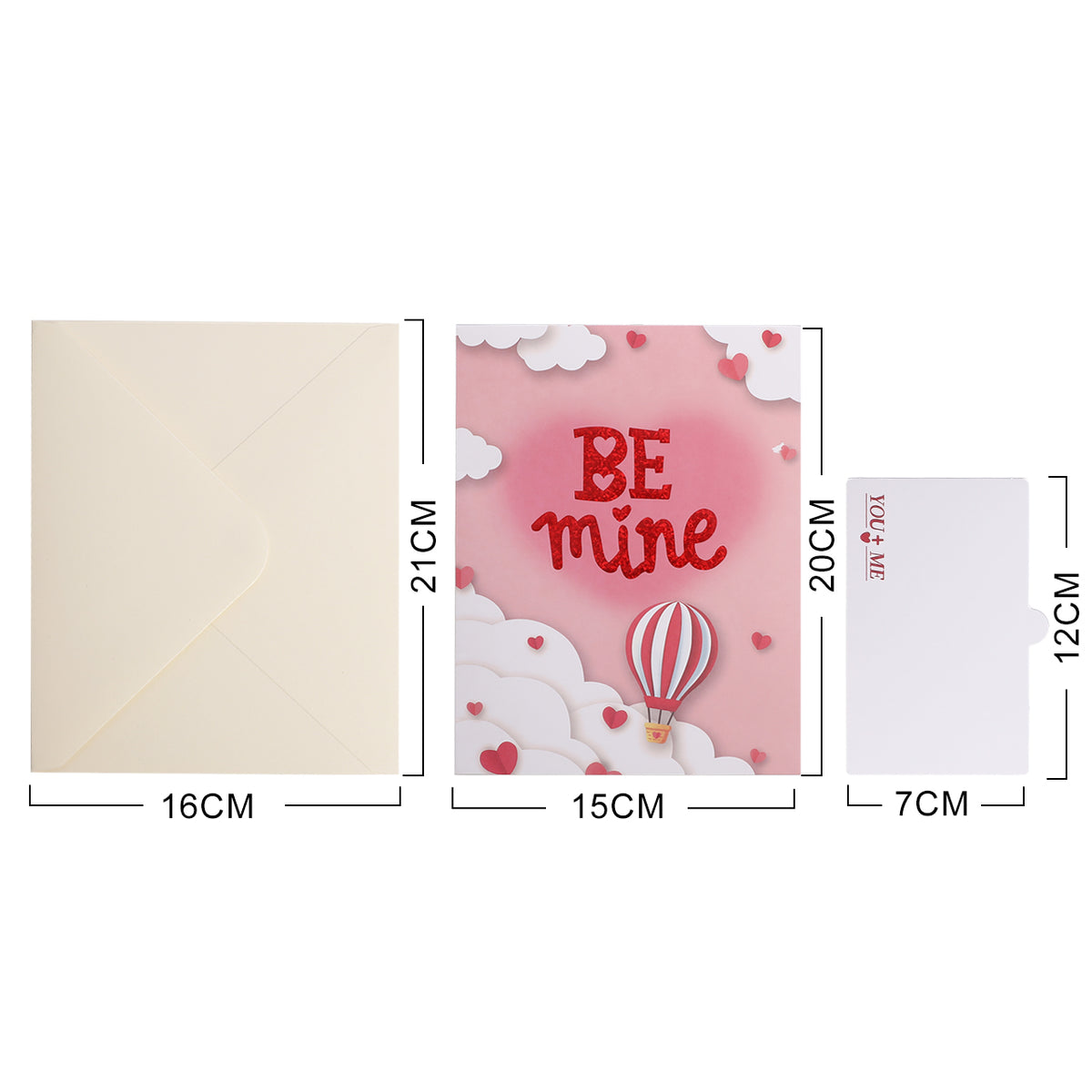 Air Balloon Valentine's Pop-Up Card