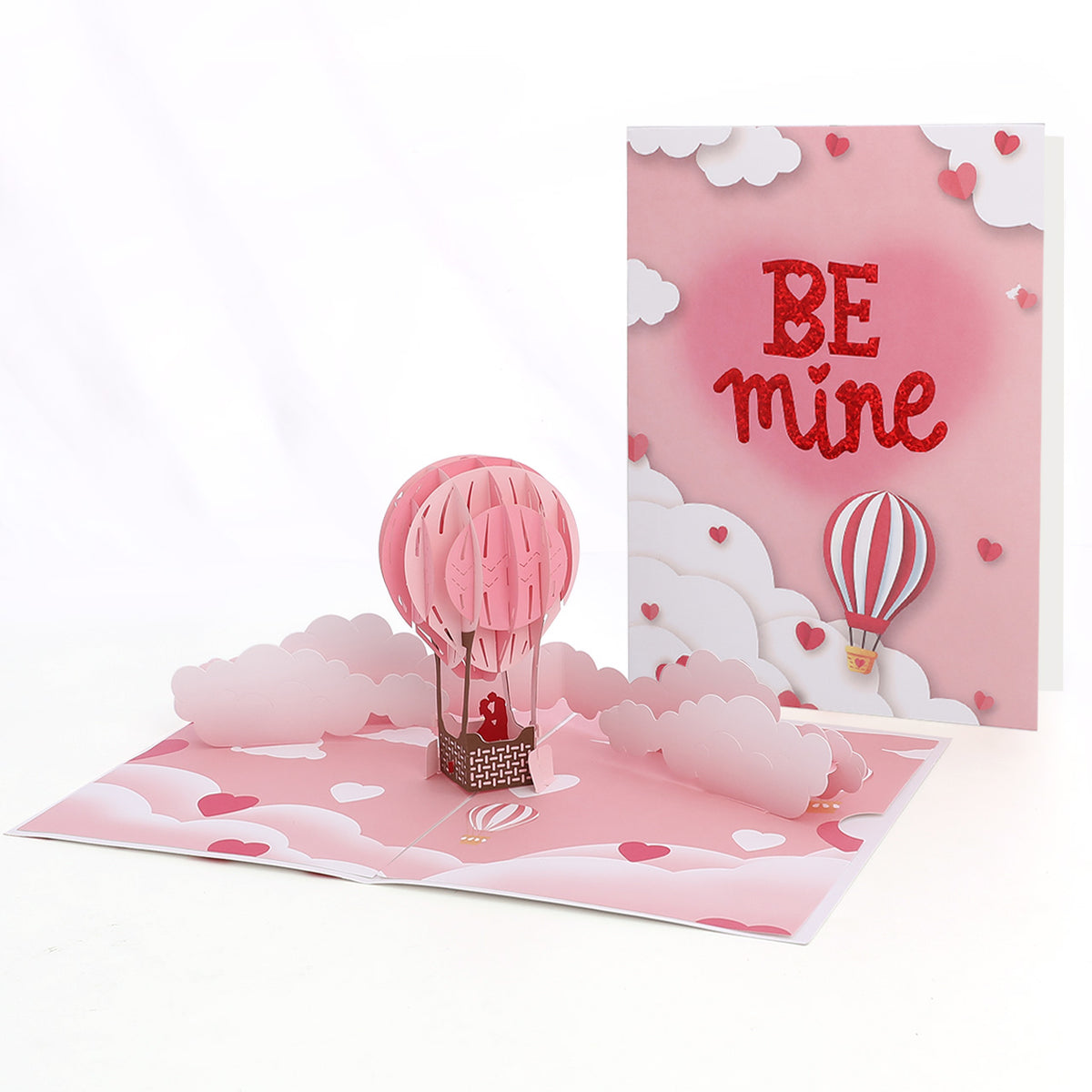 Air Balloon Valentine's Pop-Up Card