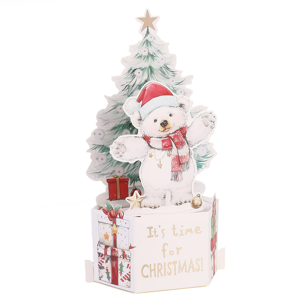 Polar Bear Christmas Pop-Up Card