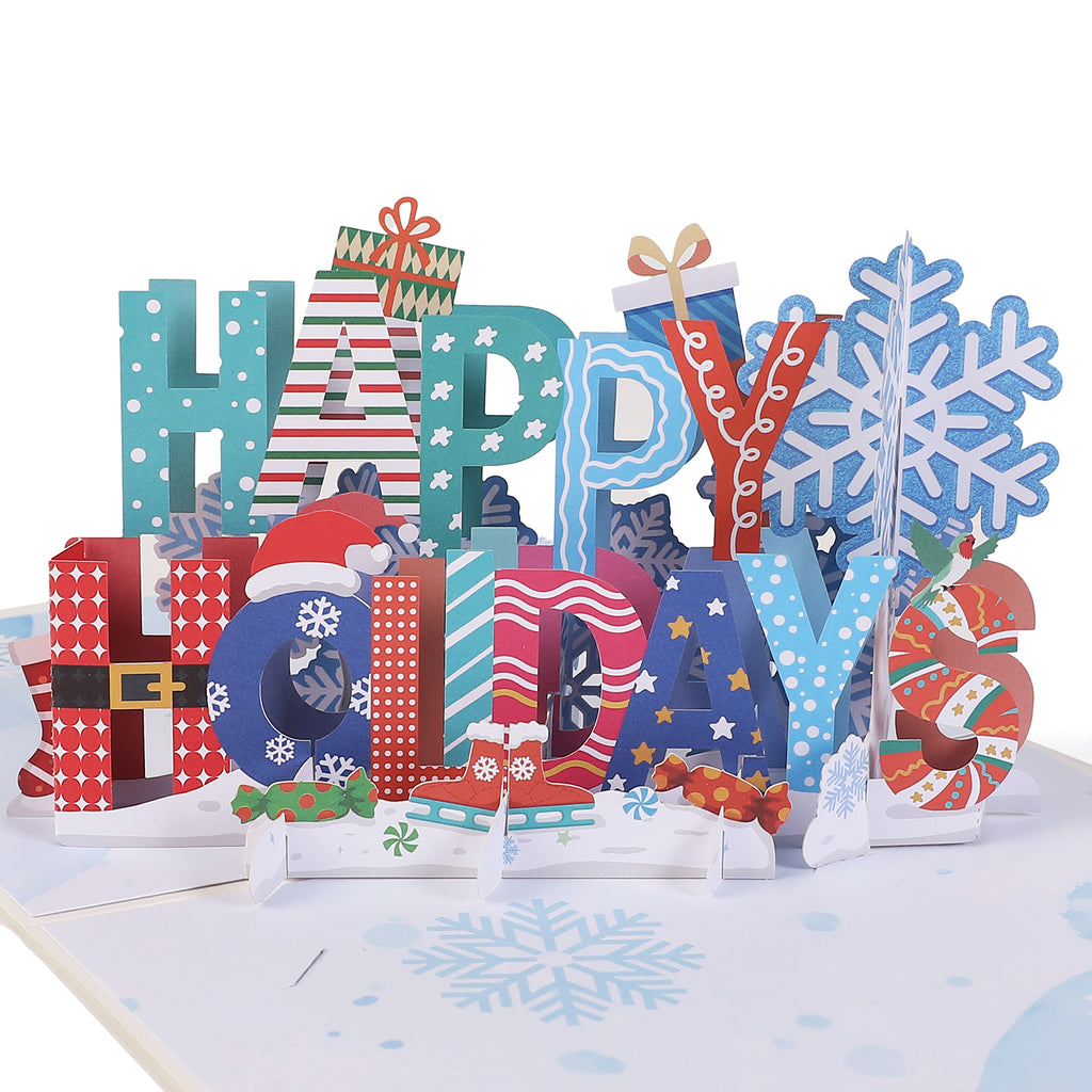 Happy Holidays Pop up Card