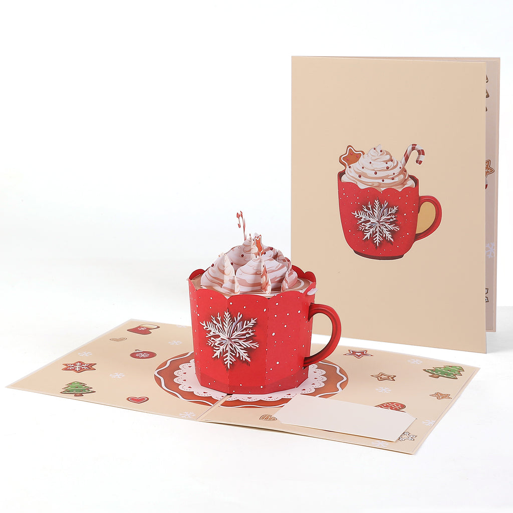 Christmas Hot Cocoa Mug Pop up Card
