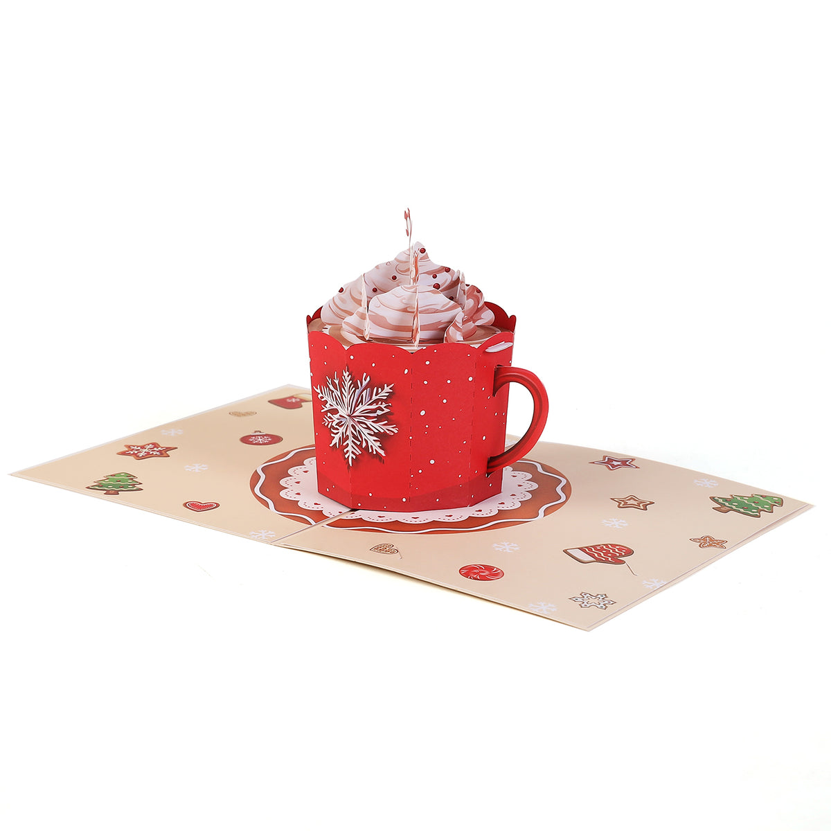 Christmas Hot Cocoa Mug Pop up Card