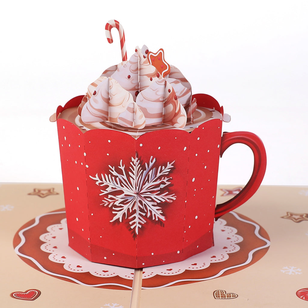 Christmas Hot Cocoa Mug Pop up Card