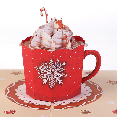 Christmas Hot Cocoa Mug Pop up Card