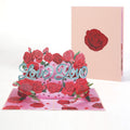 Love You Red Roses Pop Up Card