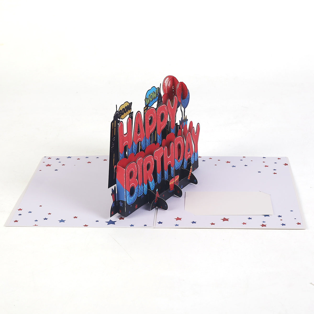 Superhero 3D Pop-Up Birthday Card