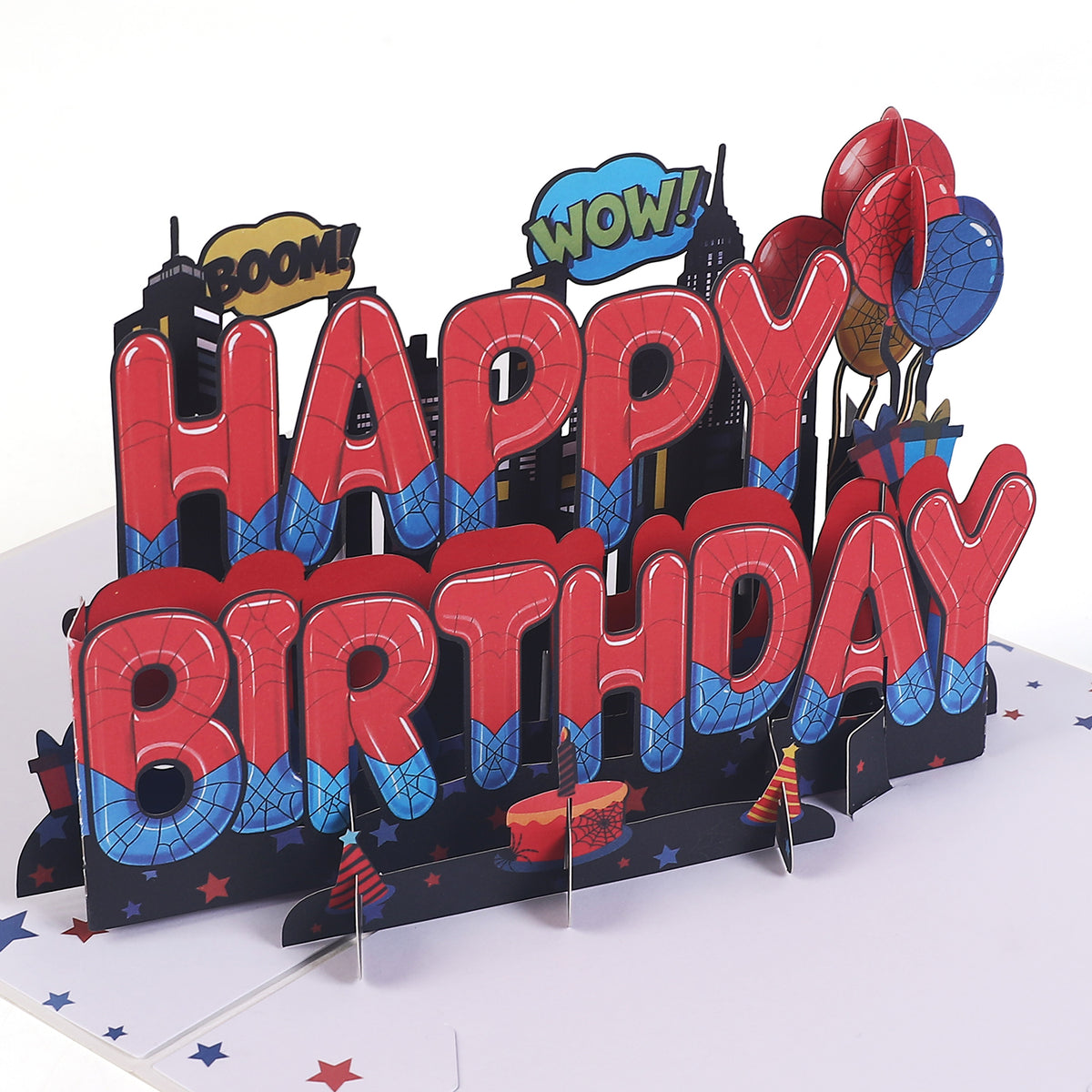 Superhero 3D Pop-Up Birthday Card