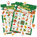 Christmas Holiday Bingo Game Cards Set