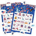 Independence Day Bingo Game Cards Set