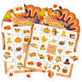 Thanksgiving Bingo Game Cards Set